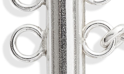 Shop Set & Stones Layered Necklace Detangler In Silver