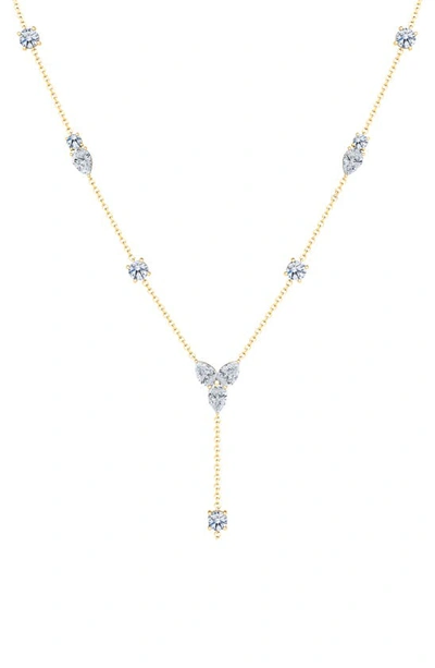Shop Hautecarat Lab Created Diamond Y-necklace In 18k Yg