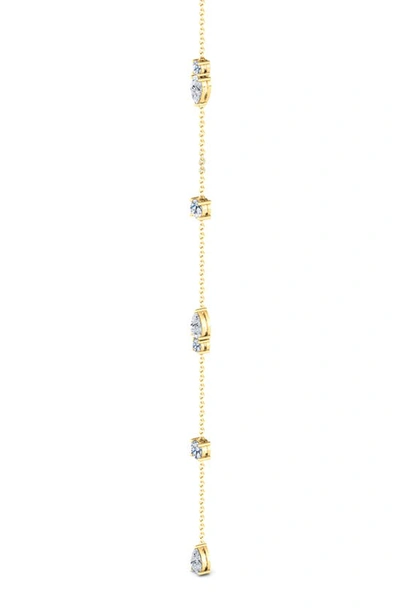 Shop Hautecarat Lab Created Diamond Y-necklace In 18k Yg