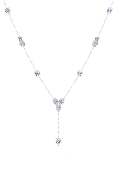 Shop Hautecarat Lab Created Diamond Y-necklace In 18k Wg