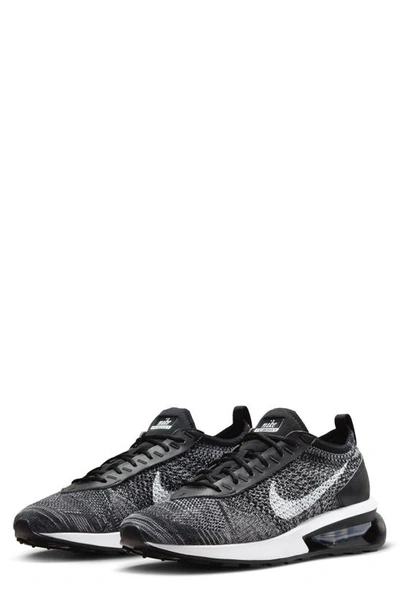 Nike Men's Air Max Flyknit Racer Shoes In Black/white | ModeSens
