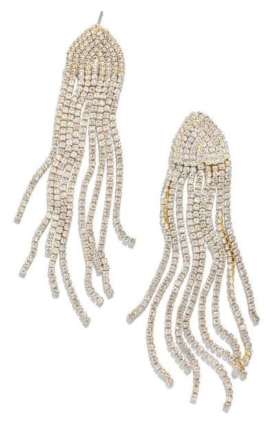 Shop Baublebar Daniella Fringe Earrings In Gold