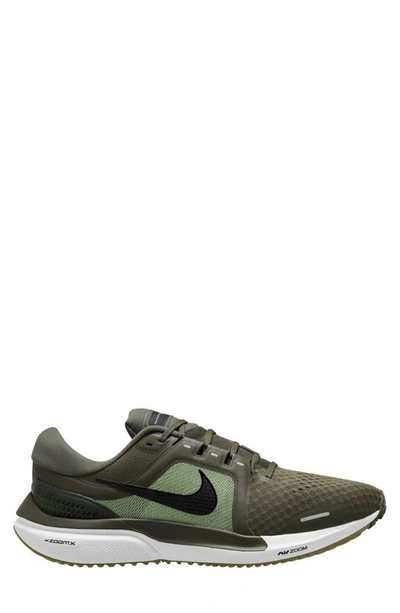 Shop Nike Air Zoom Vomero 16 Road Running Shoe In Medium Olive/ Black/ Khaki