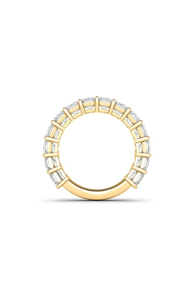 Shop Hautecarat Emerald Cut Lab Created Diamond Eternity Ring In 18k Yellow Gold