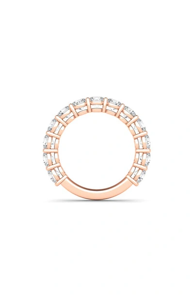 Shop Hautecarat Lab Created Diamond Eternity Ring In 18k Rose Gold