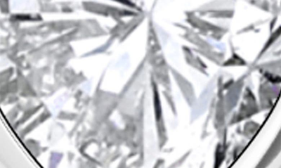 Hautecarat Lab Created Diamond Heart Stud Earrings In 18k White Gold