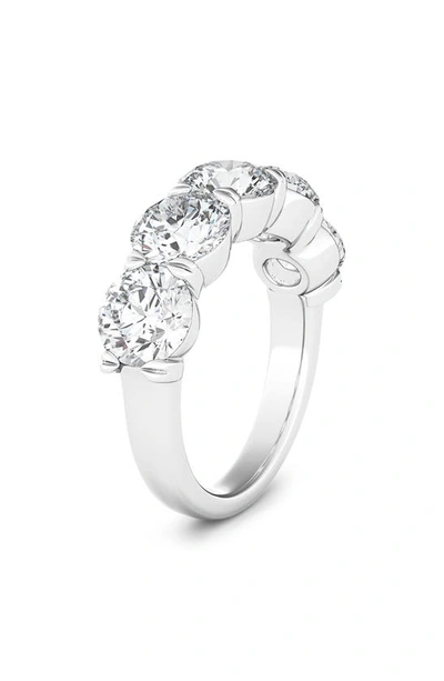 Shop Hautecarat 5-stone Lab Created Diamond Anniversary Ring In 18k White Gold