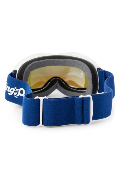 Shop Bling2o Kids' Spike White Snow Goggles