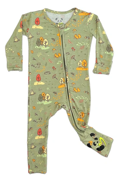 Shop Bellabu Bear Kids' Forest Friends Fitted Convertible Footie Pajamas