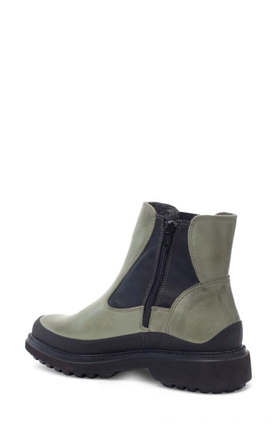 Shop Cloud Beck Faux Fur & Wool Lined Boot In Green Crust