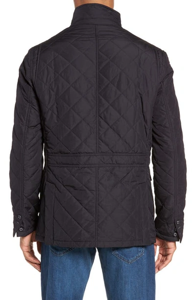 Barbour Quilted Button-front Jacket In Navy