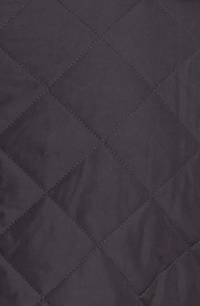 Barbour Quilted Button-front Jacket In Navy