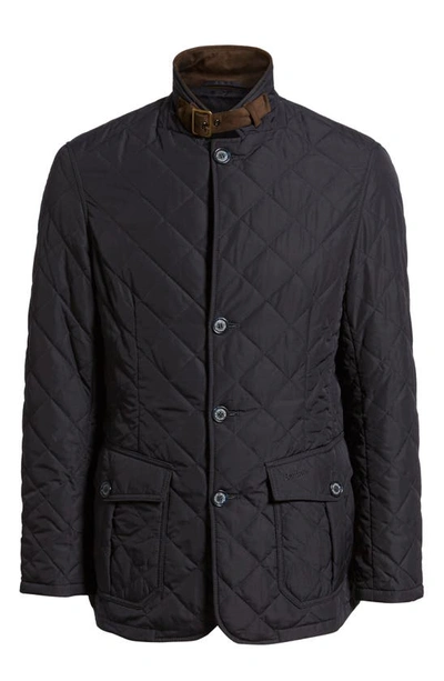 Barbour Quilted Button-front Jacket In Navy | ModeSens