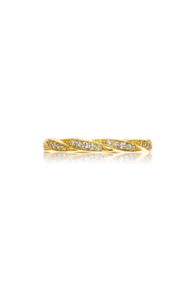 Shop Sethi Couture Diamond Twine Band Ring In Yellow Gold/ Diamond