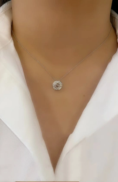 Shop Sethi Couture Moderne Diamond Pendant Necklace In White Gold