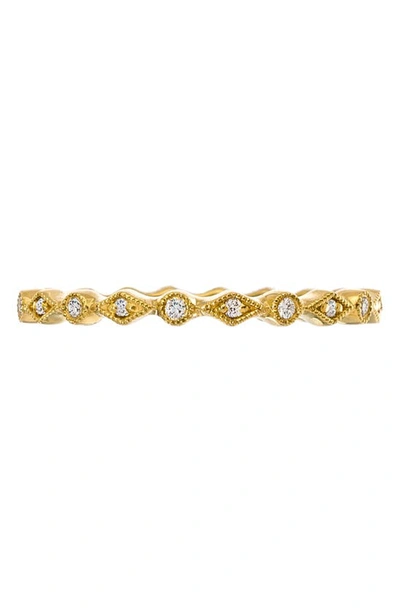 Shop Sethi Couture Isabelle Diamond Eternity Band Ring In Yellow Gold/ Diamond