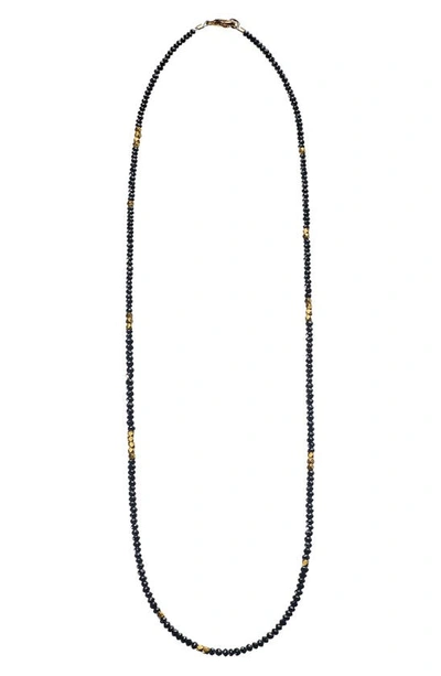 Sethi Couture Black Diamond Beaded Necklace In Black Diamond