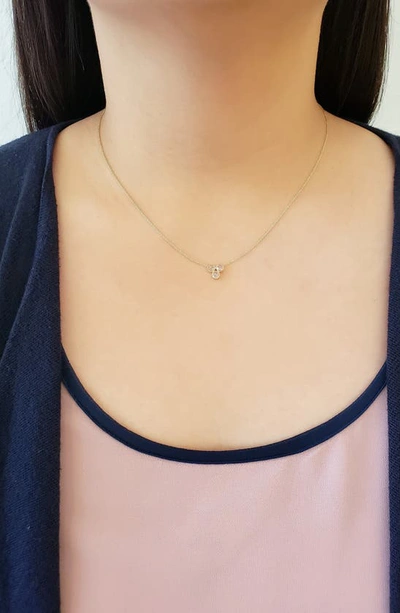 Shop Sethi Couture Grace Rose Cut Diamond Pendant Necklace In Yellow