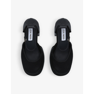 Steve Madden Charlize Platform-heel Satin Sandals In Black | ModeSens