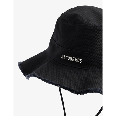 Jacquemus Womens Black Le Bob Artichaut Cotton-twill Sun Hat In Black