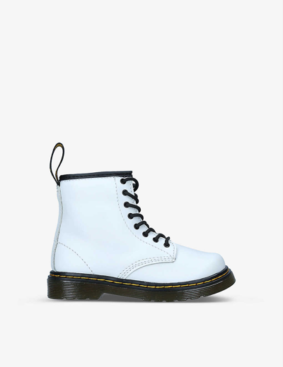 Shop Dr. Martens' Dr Martens Boys White Kids 1460 8-eye Leather Boots 2-5 Years