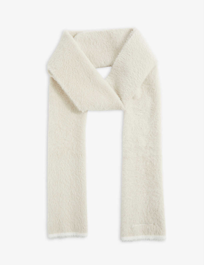 Jacquemus Beige Le Papier Neve Scarf In Off-white | ModeSens