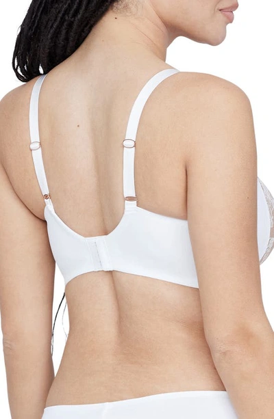 Skarlett Blue Entice Underwire Full Coverage Bra In White / Nylon