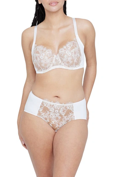 Skarlett Blue Entice Underwire Full Coverage Bra In White / Nylon