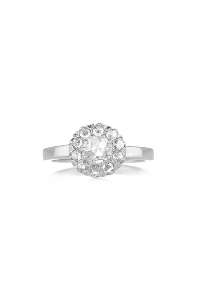 Shop Sethi Couture Rosetta Diamond Ring In White Gold/ Diamond