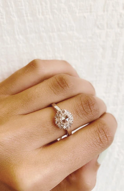 Shop Sethi Couture Rosetta Diamond Ring In White Gold/ Diamond