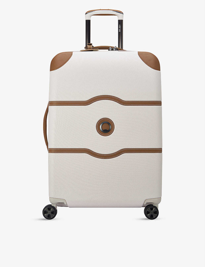 Shop Delsey Chatelet Air 2.0 Shell Suitcase 66cm In Angora