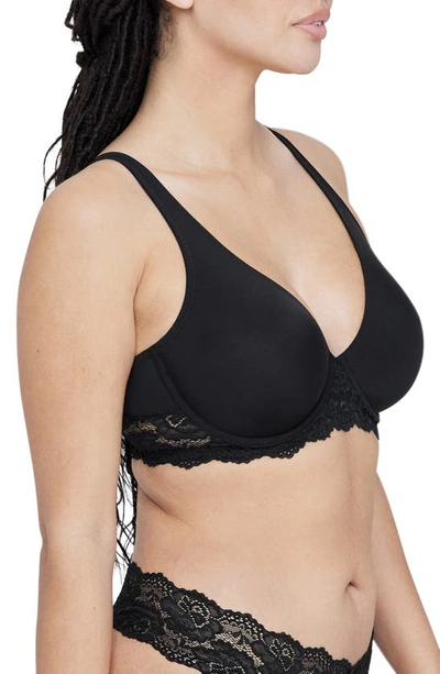 Shop Skarlett Blue Goddess Underwire Convertible Bra In Black