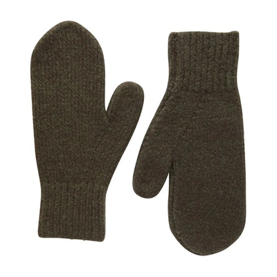 Shop Acne Studios Kivona Gloves In Forest Green