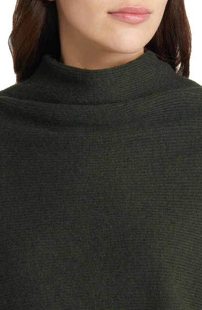 Shop Allsaints Ridley Funnel Neck Wool & Cashmere Sweater In Evergreen