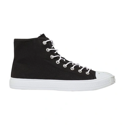 Shop Acne Studios Ballow High Tag Sneakers In Black Off White