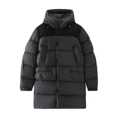 Shop Woolrich Microfiber Sierra Parka In Black