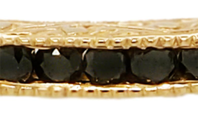 Shop Sethi Couture Channel Set Diamond Ring In Yellow Gold/ Black Diamond