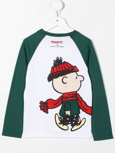 Marc Jacobs Snoopy-print Organic Cotton T-shirt In White