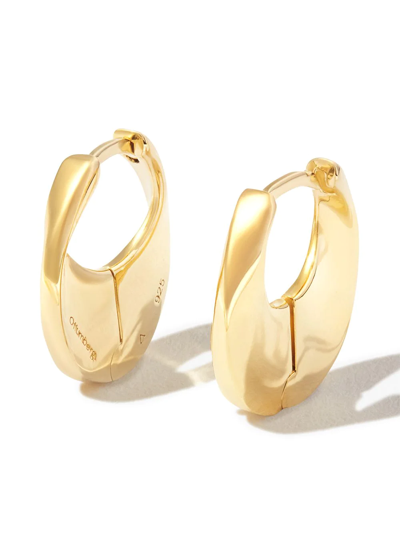 Shop Otiumberg Siren Hoop Earrings In Gold