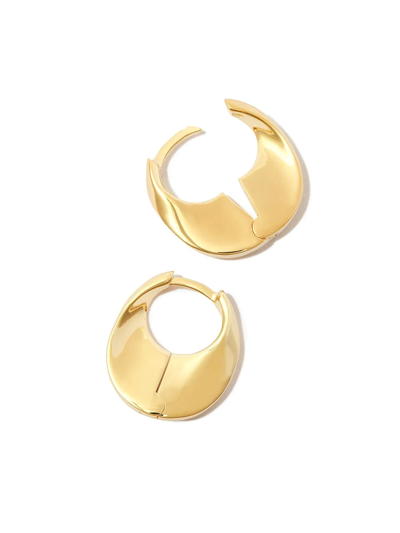 Shop Otiumberg Siren Hoop Earrings In Gold