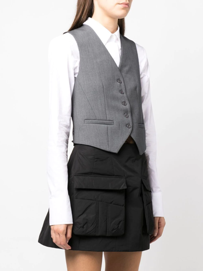 Shop The Frankie Shop Gelso Tailored Waistcoat In Grey