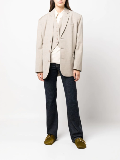 Shop The Frankie Shop Gelso Oversized Blazer In Neutrals