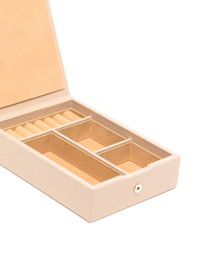 Smythson Schmuckschatulle Mit Klappe In Neutrals