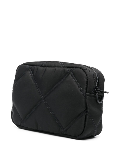 Bimba Y Lola Diamond-Quilted Crossbody Bag - Black