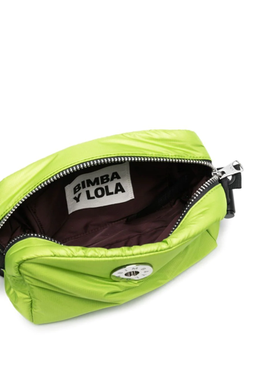 Shop Bimba Y Lola Logo-plaque Detail Crossbody Bag In Green