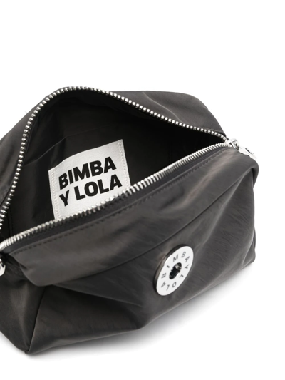 Shop Bimba Y Lola Logo-plaque Crossbody Bag In Grey
