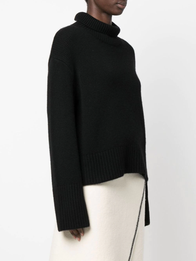 Lisa Yang Heidi Cashmere Turtleneck Sweater In Black
