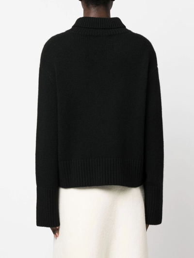 Lisa Yang Heidi Cashmere Turtleneck Sweater In Black
