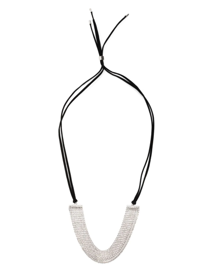 Shop Isabel Marant Crystal-embellished Necklace In Black