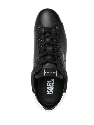 Shop Karl Lagerfeld Kourt Ii Low-top Sneakers In Schwarz